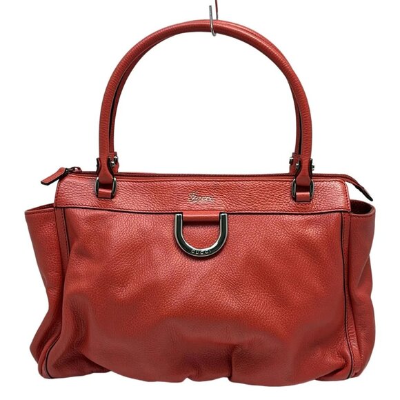 GUCCI Abbey Red Leather - Handbag 388-081625 - Picture 1 of 9